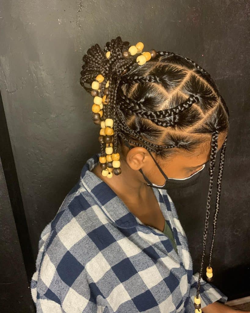 Individual Braids with Beads
