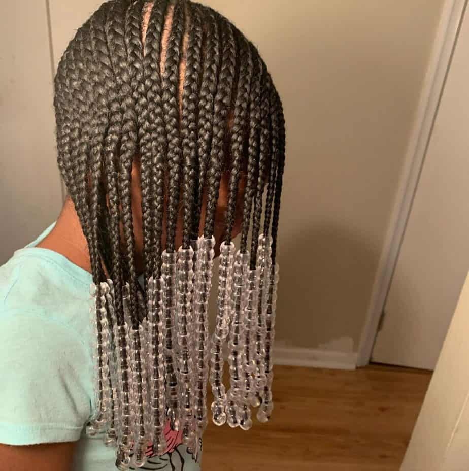 Side Braids with Beads