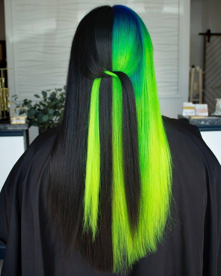 30 Neon Green Hair Color Ideas to Stand Out