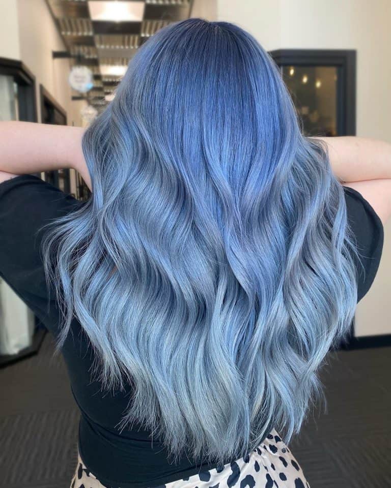 silver blue hair